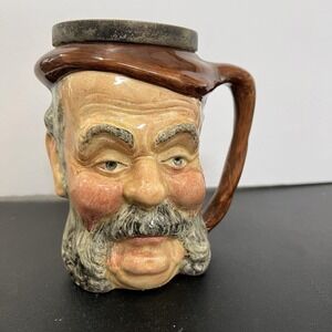 Sandland Ware Sir John‎ Falstaff Character Toby Jug EPNS Rim Hanley England 5.5"